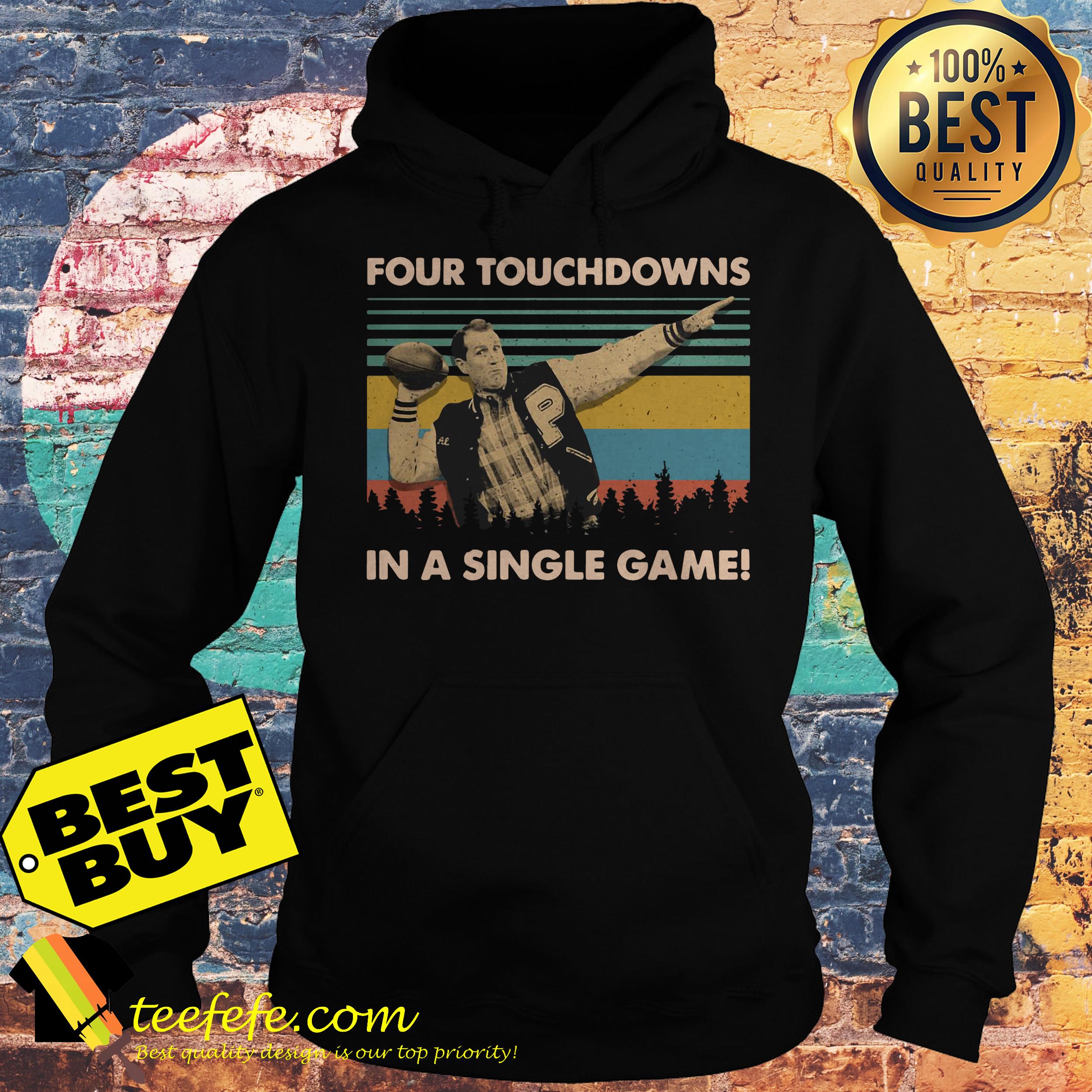 Football Legend Al Bundy Four Touchdowns In A Single Game Vintage hoodie