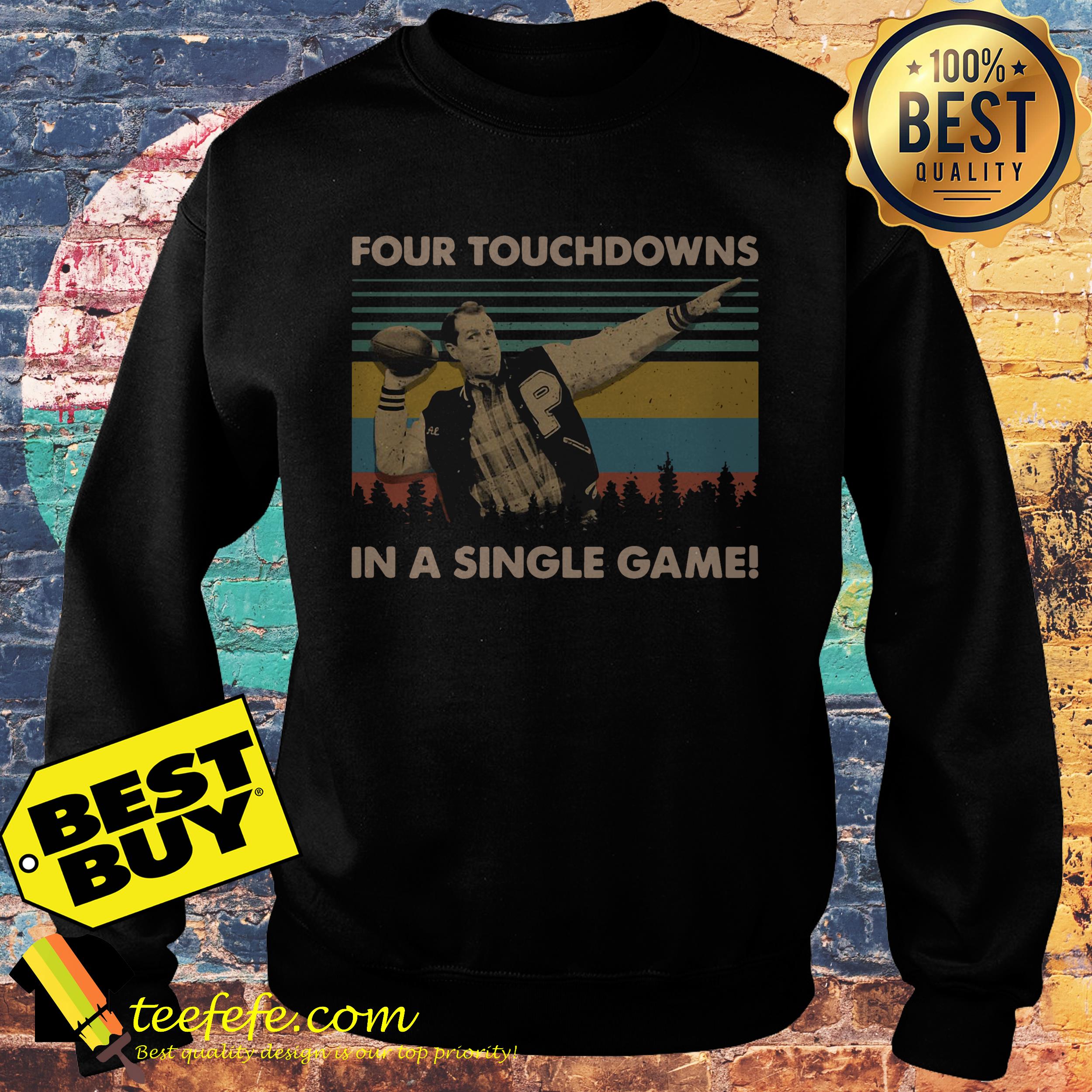 Football Legend Al Bundy Four Touchdowns In A Single Game Vintage sweatshirt