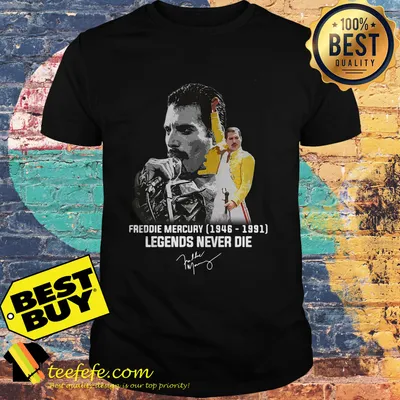 Freddie Mercury 1946 1991 Legends never die signature shirtFreddie Mercury 1946 1991 Legends never die signature shirt