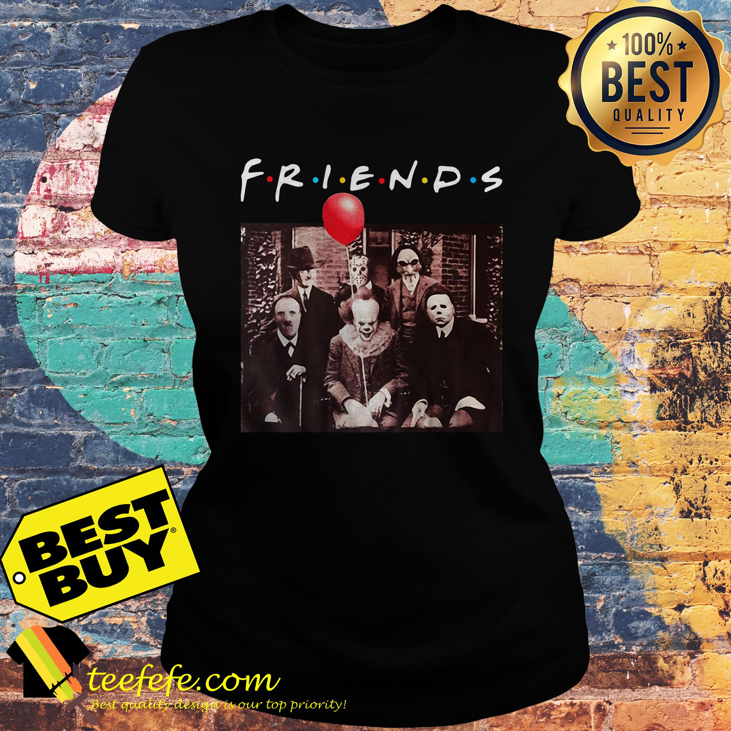 Friends IT Spooky Clown Jason Squad Horror ladies tee