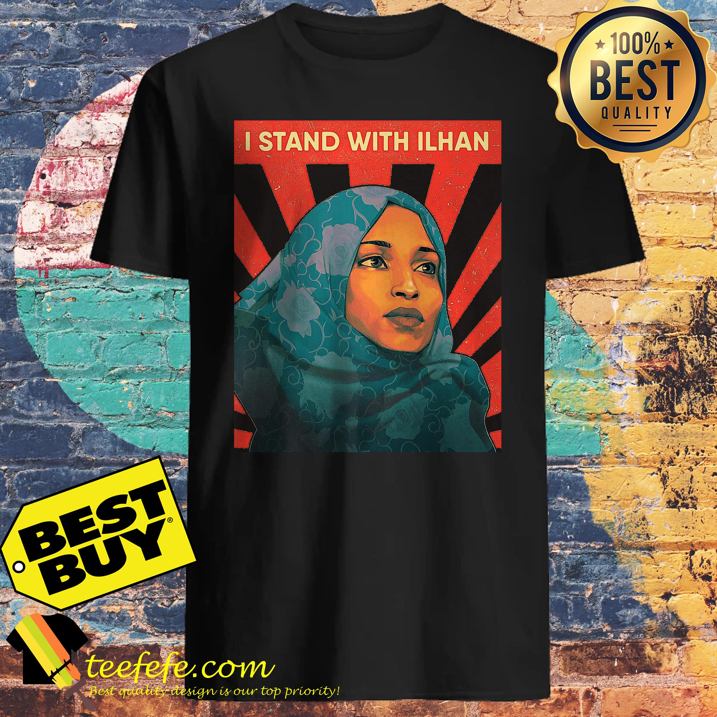 I stand with Ilhan Omar 2020 Feminist Squad Goals AOC shirt