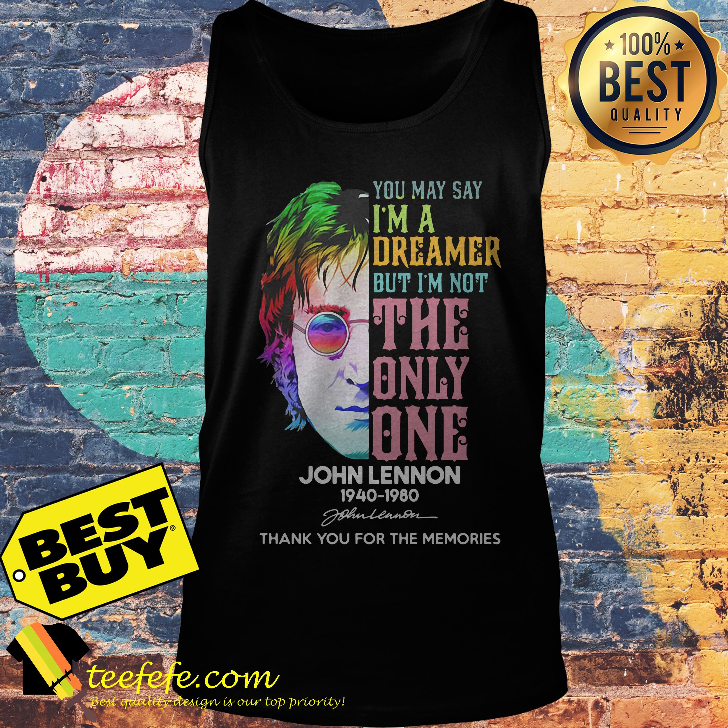 LGBT You may say I'm a dreamer but I'm not the only one John Lennon tank top