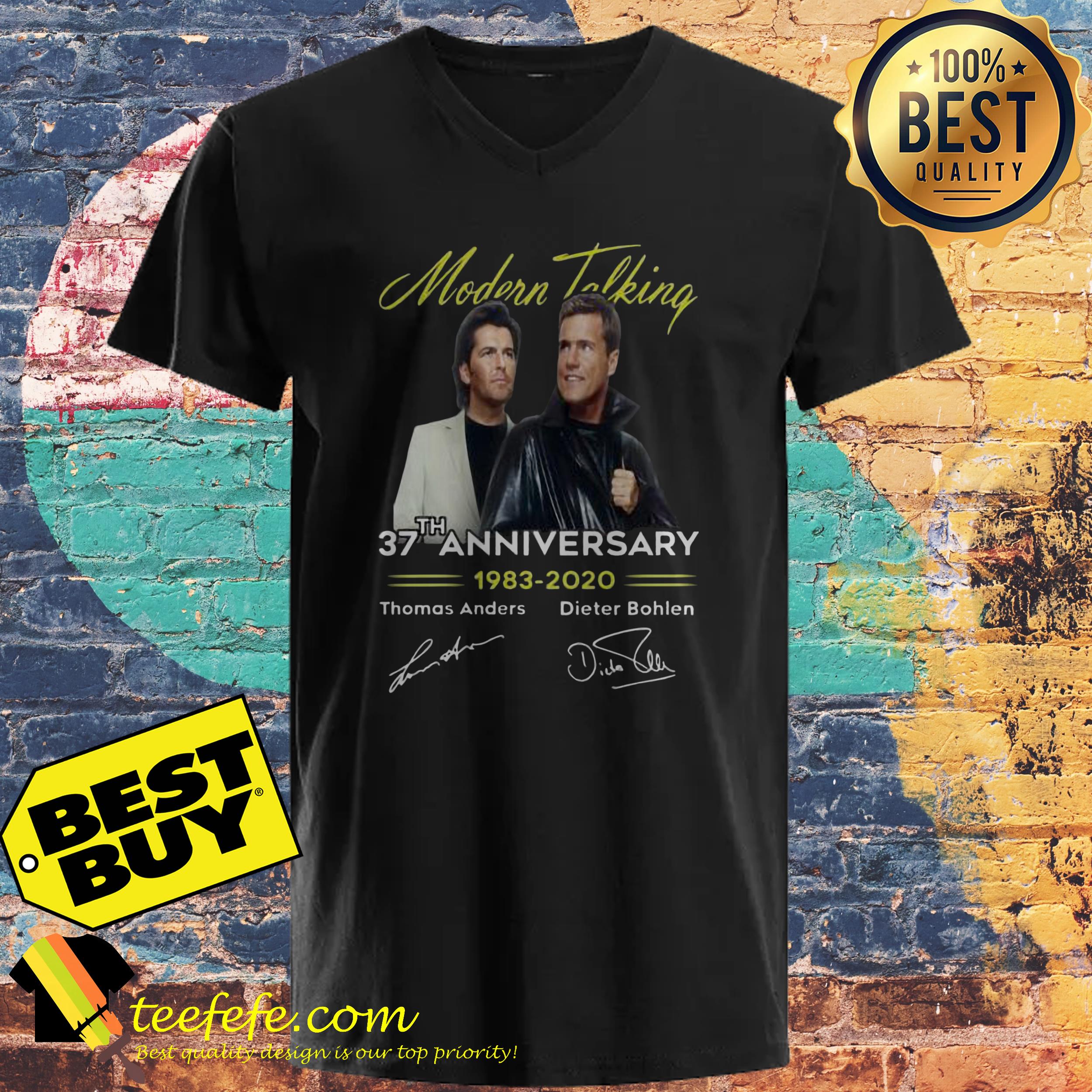 Modern Talking 37th anniversary 1982-2020 signatures ladies tee