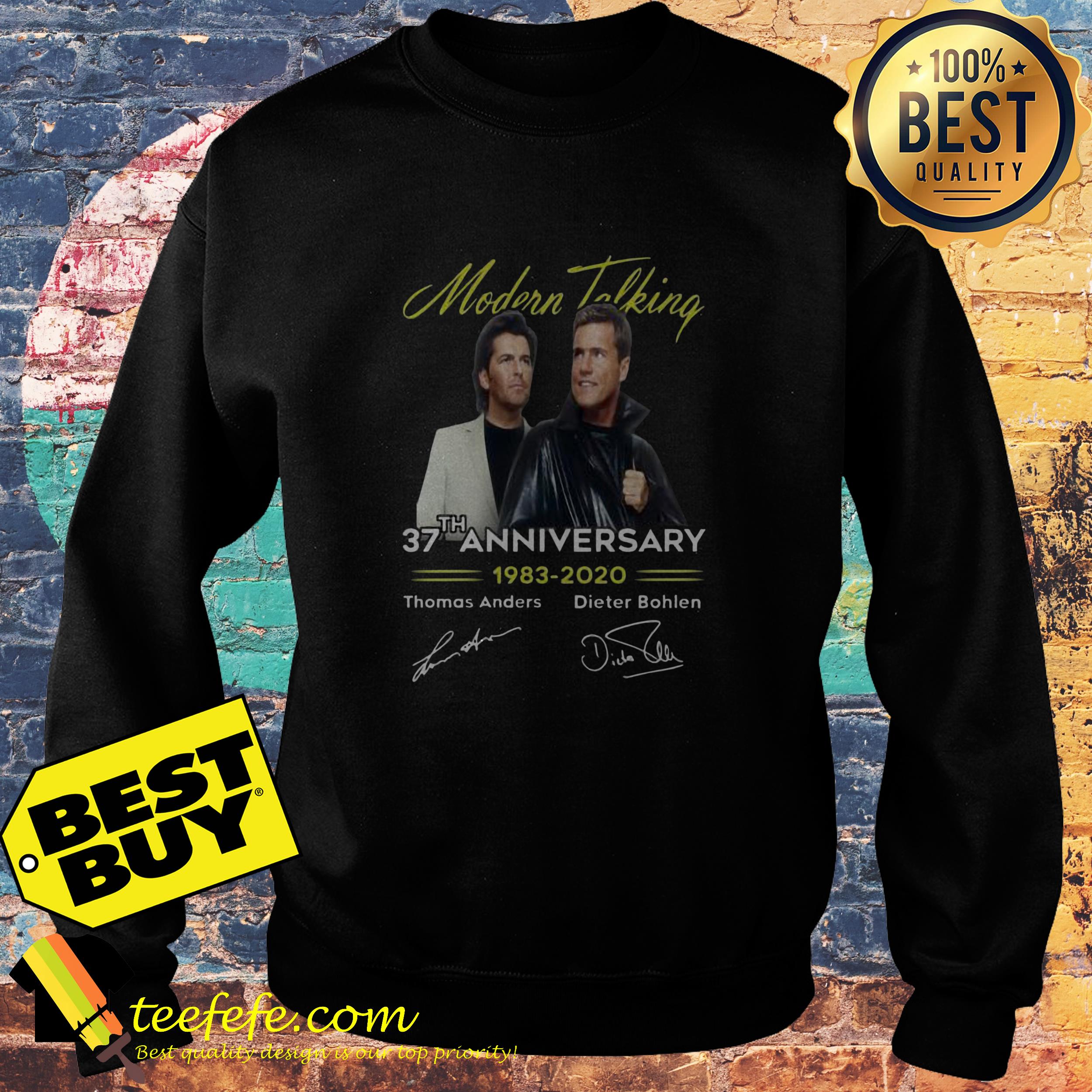 Modern Talking 37th anniversary 1982-2020 signatures sweatshirt
