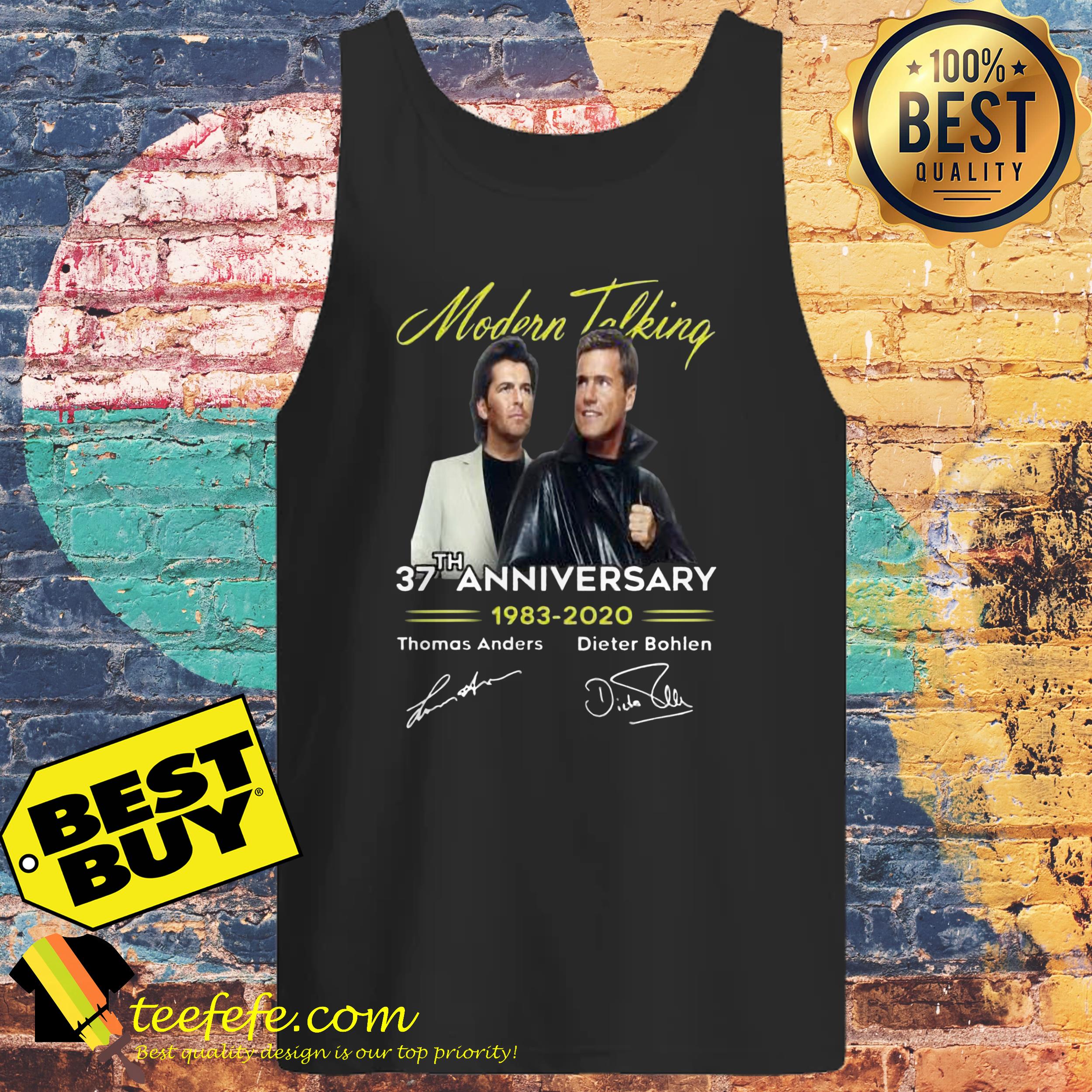 Modern Talking 37th anniversary 1982-2020 signatures tank top