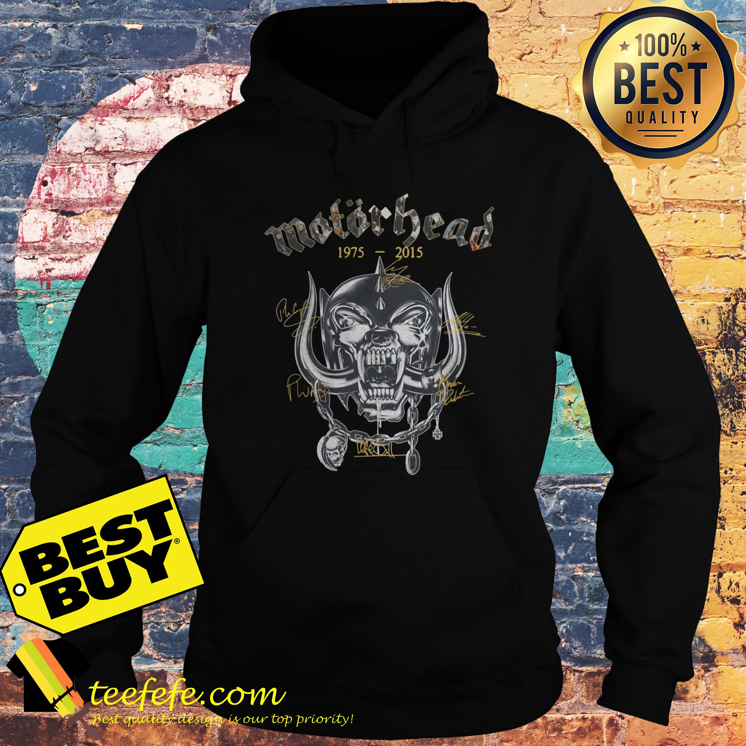 Motorhead 1975 2015 Signatures hoodie