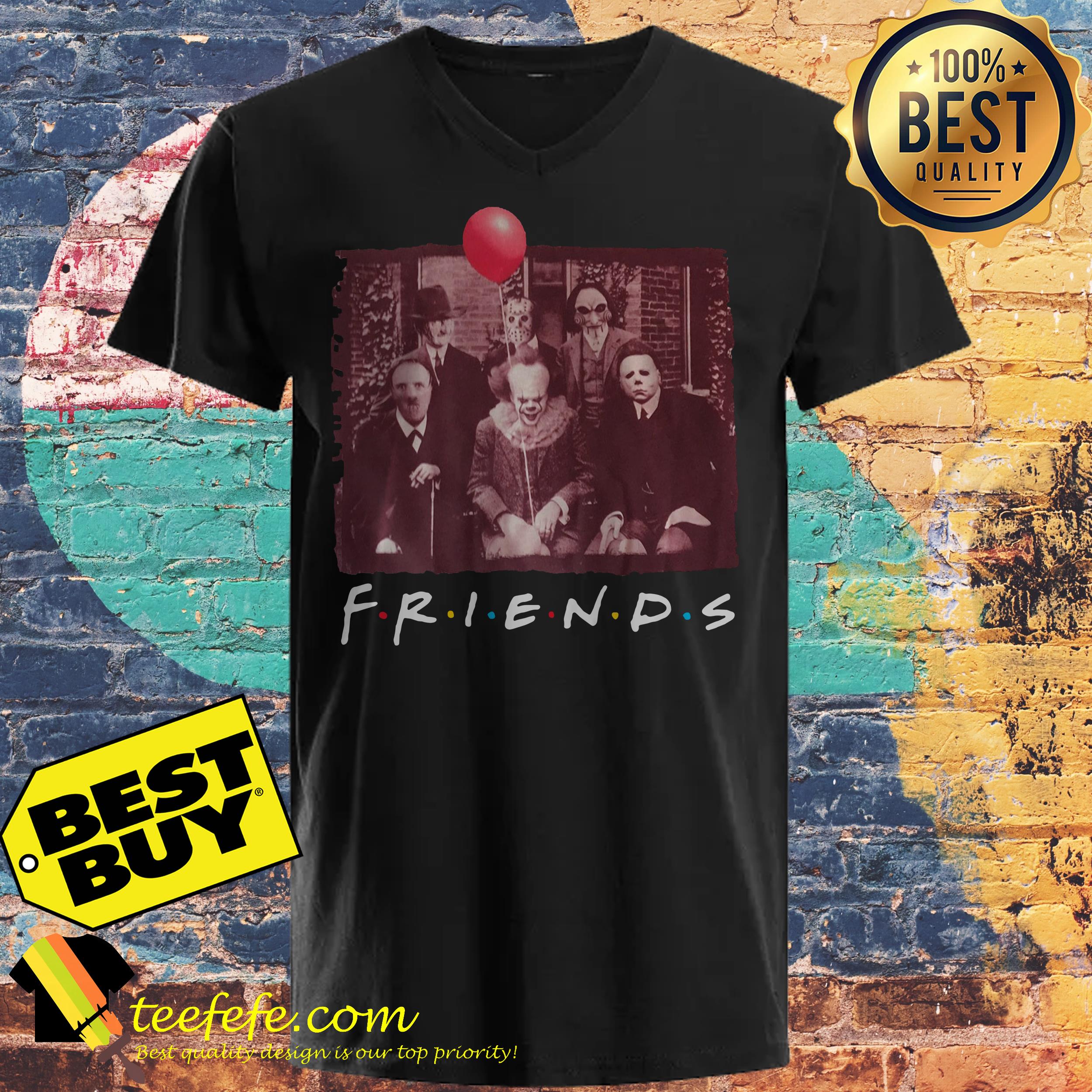 Official Horror Friends Halloween v neck