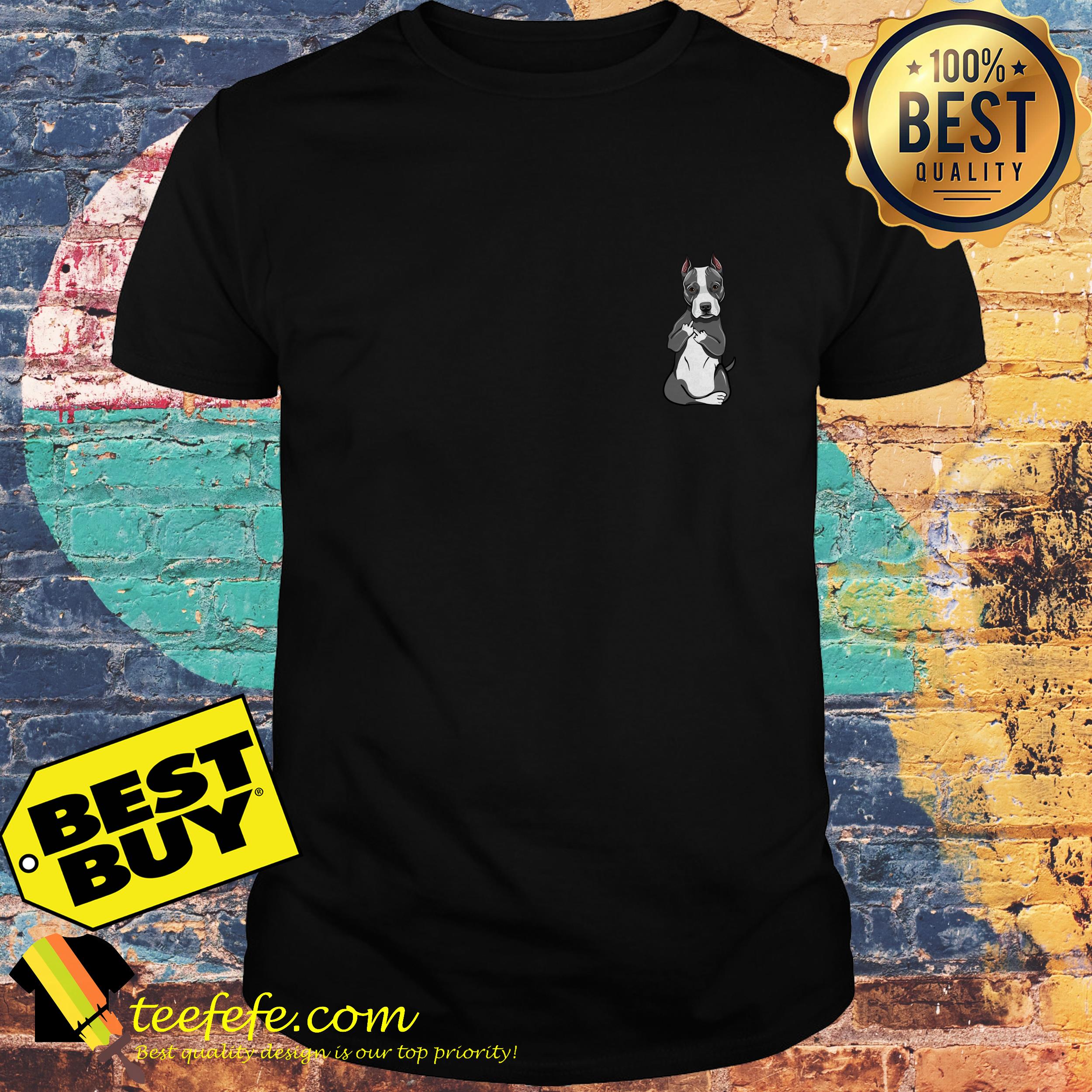Official Pitbull in pocket shirt