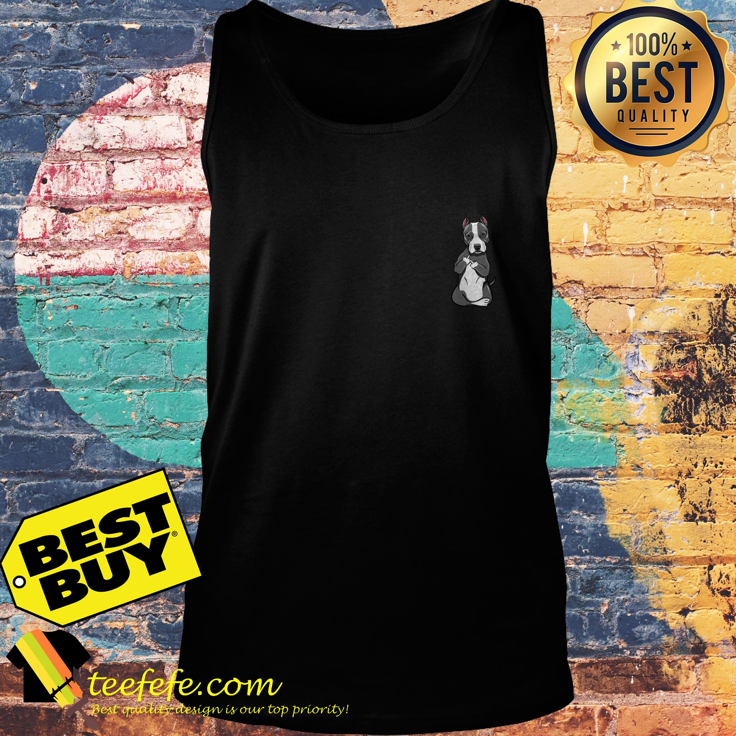 Official Pitbull in pocket tank top