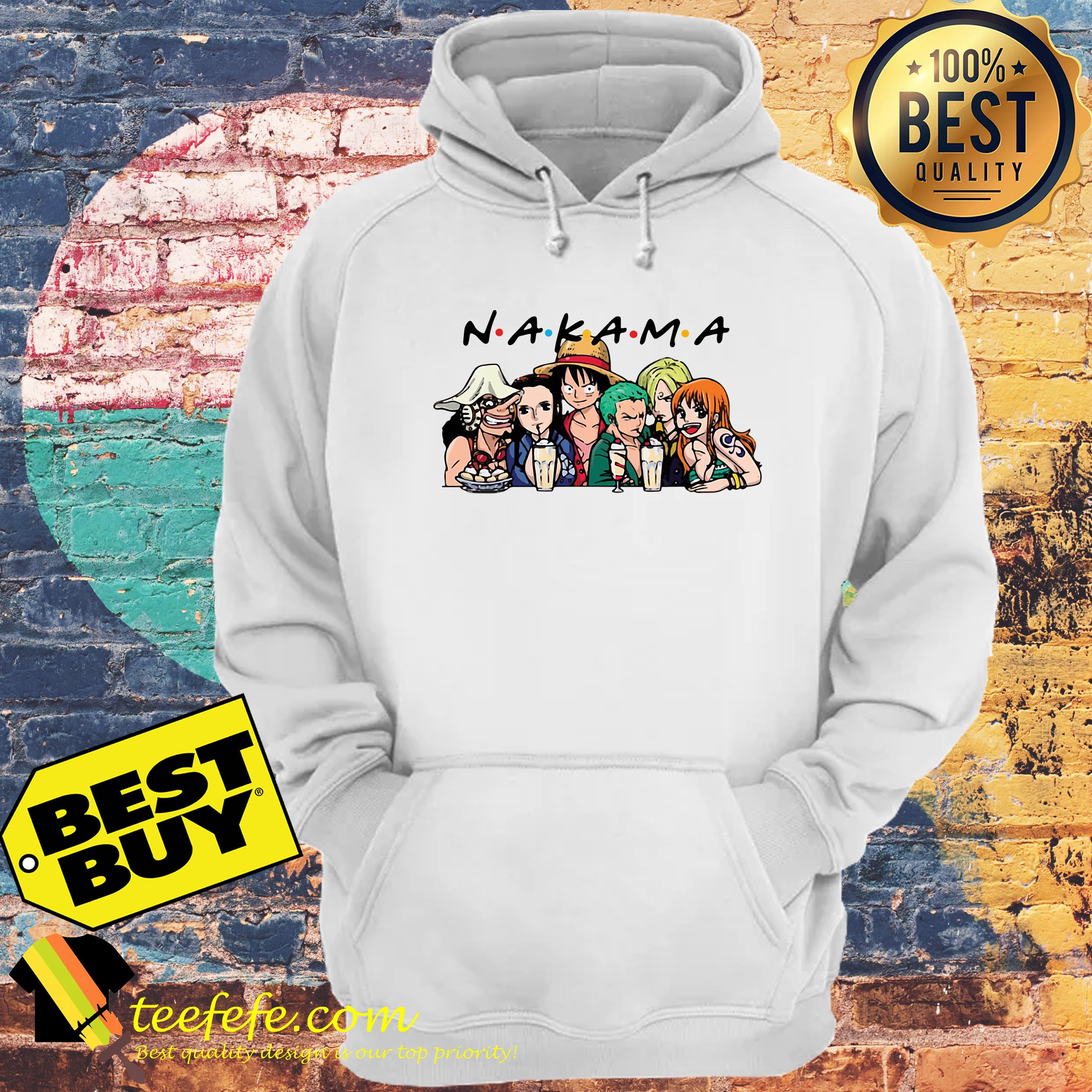 One Piece characters Nakama Friends TV show hoodie