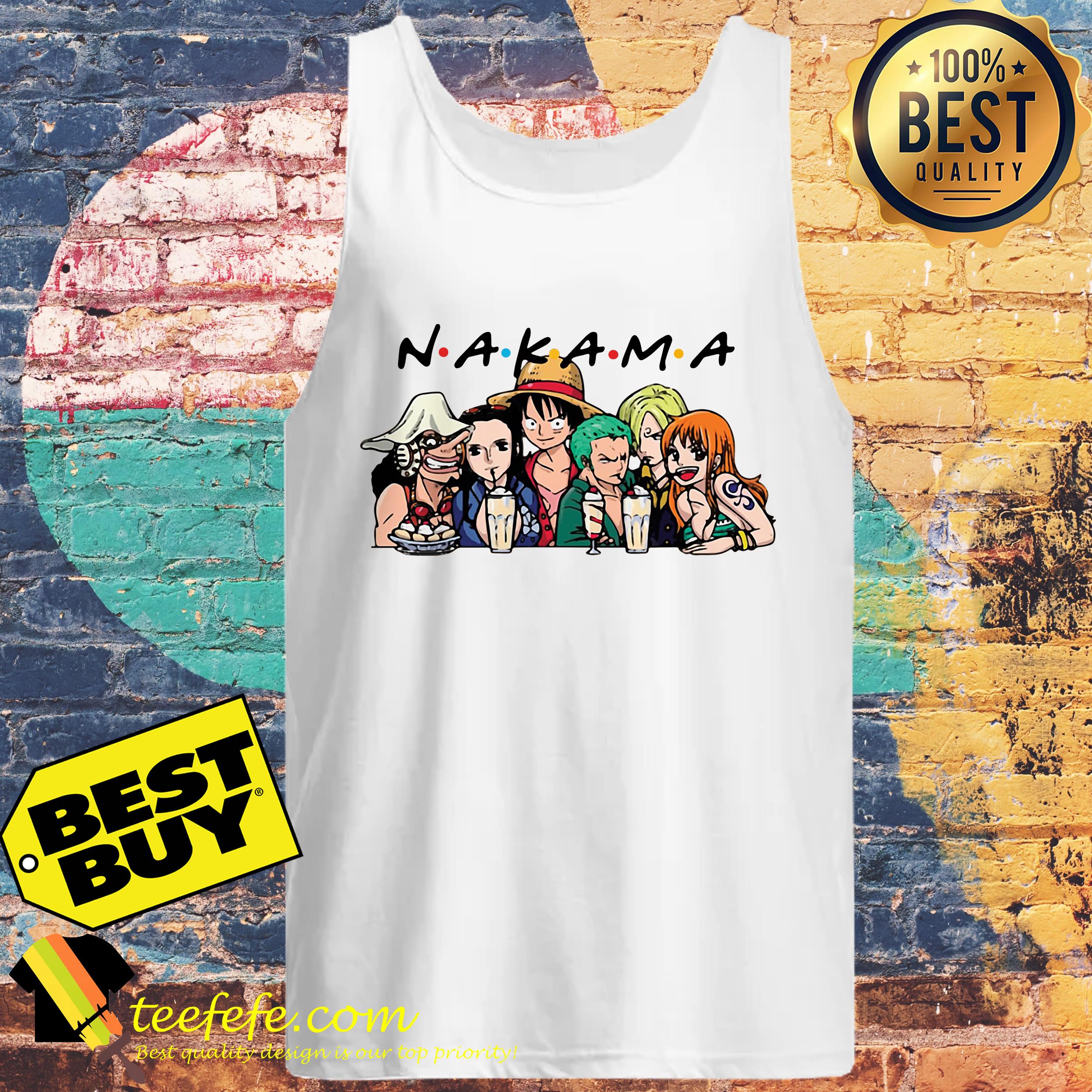 One Piece characters Nakama Friends TV show tank top