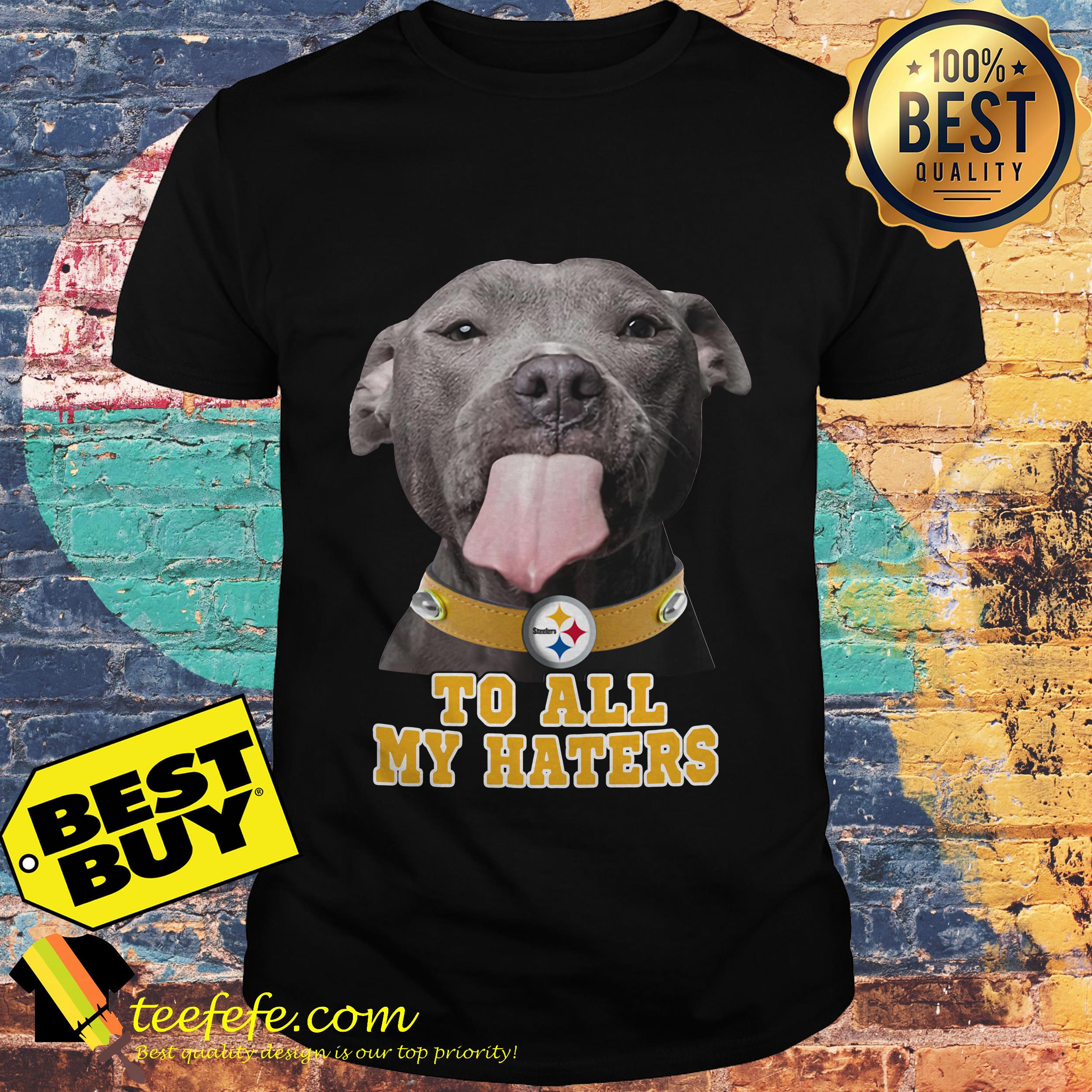 Pitbull Steelers to all my haters shirt Pitbull Steelers to all my haters shirt