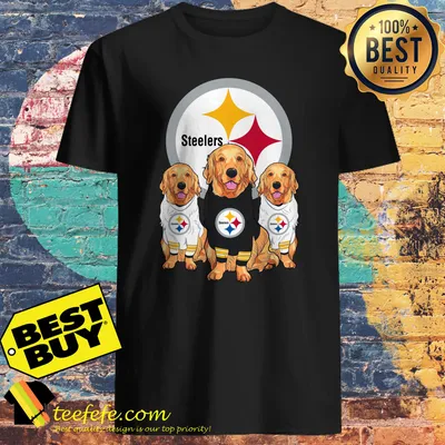 Pittsburgh Steelers Dog Golden Retriever shirt