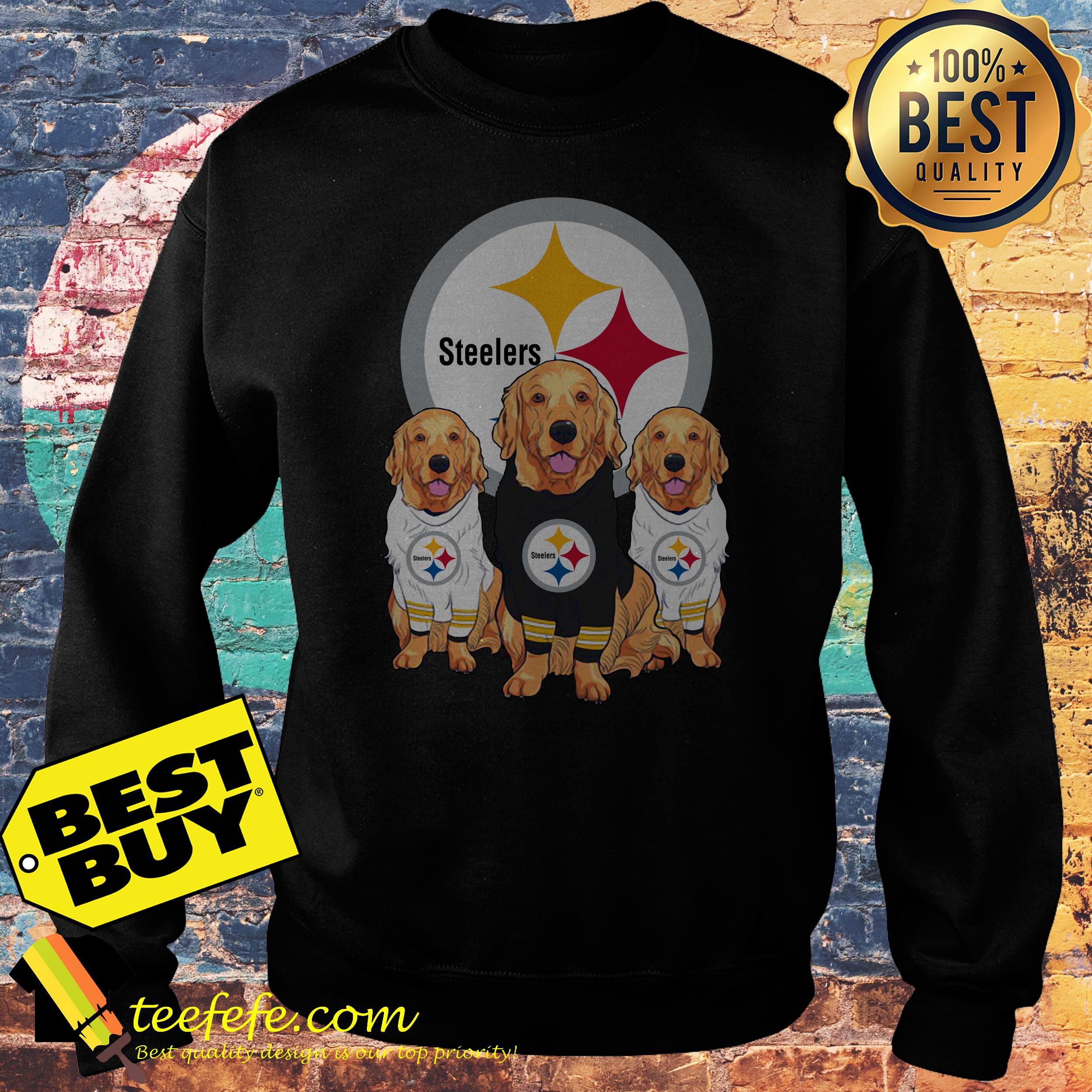 Pittsburgh Steelers Dog Golden Retriever shirt Pittsburgh Steelers Dog Golden Retriever sweatshirt