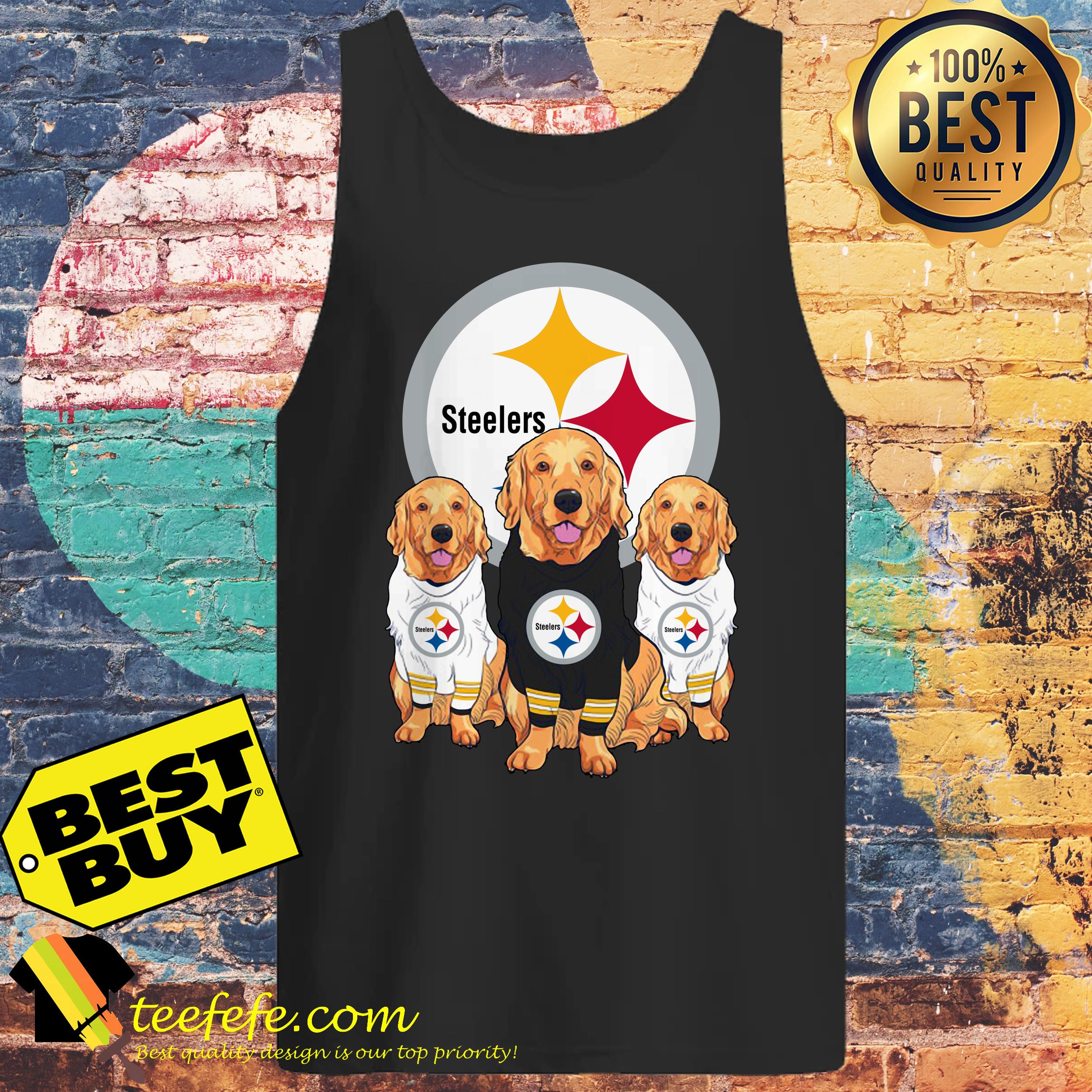 Pittsburgh Steelers Dog Golden Retriever shirt Pittsburgh Steelers Dog Golden Retriever tank top