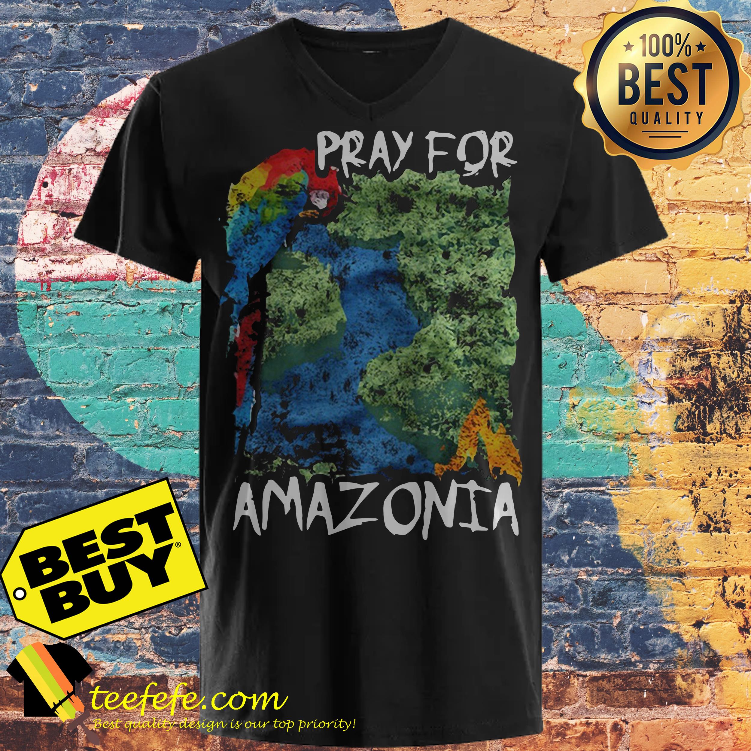 Pray for Amazonia Rainforest ladies tee