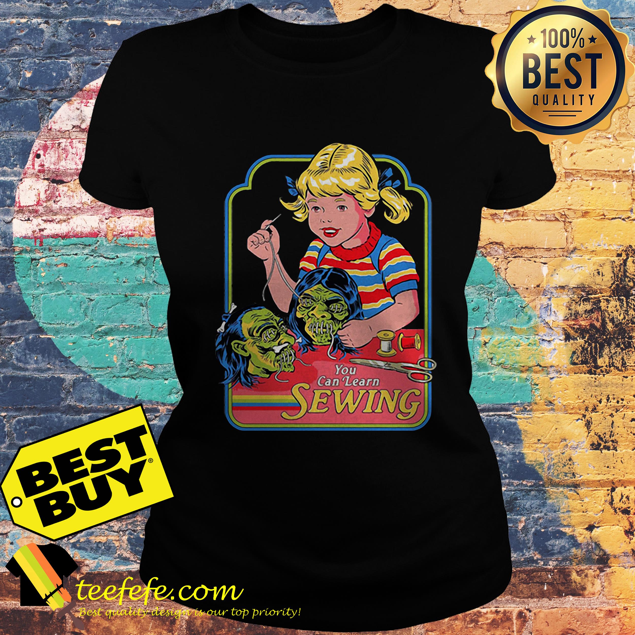Steven Rhodes You Can Learn Sewing ladies tee