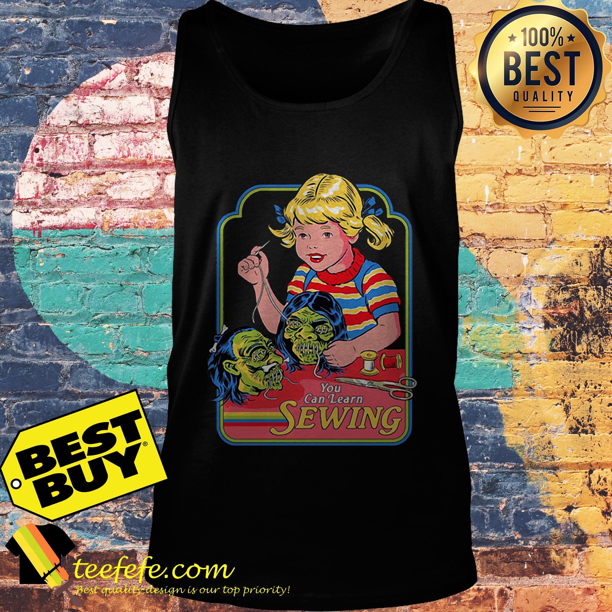 Steven Rhodes You Can Learn Sewing tank top