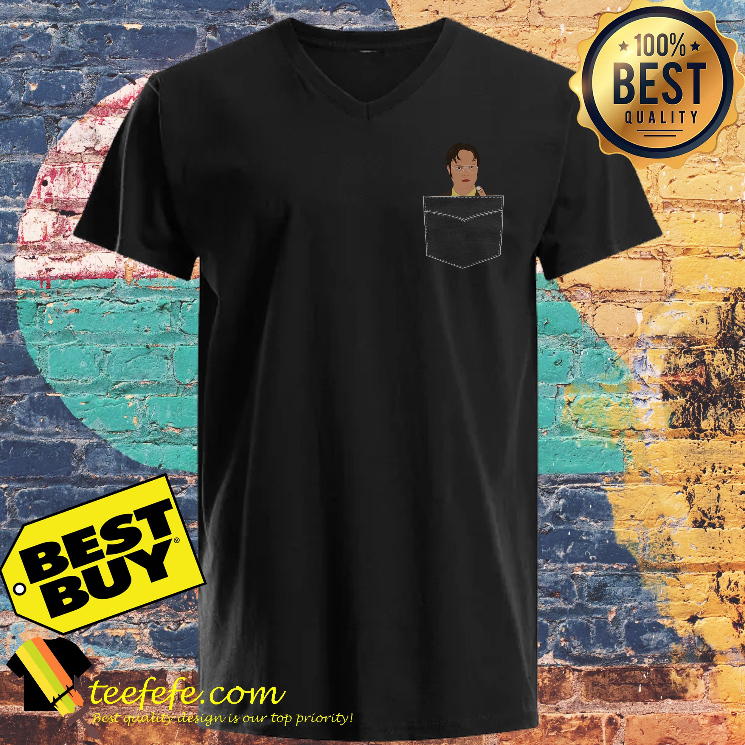 The Office Pocket Middle Finger shirt The Office Pocket Middle Finger ladies tee