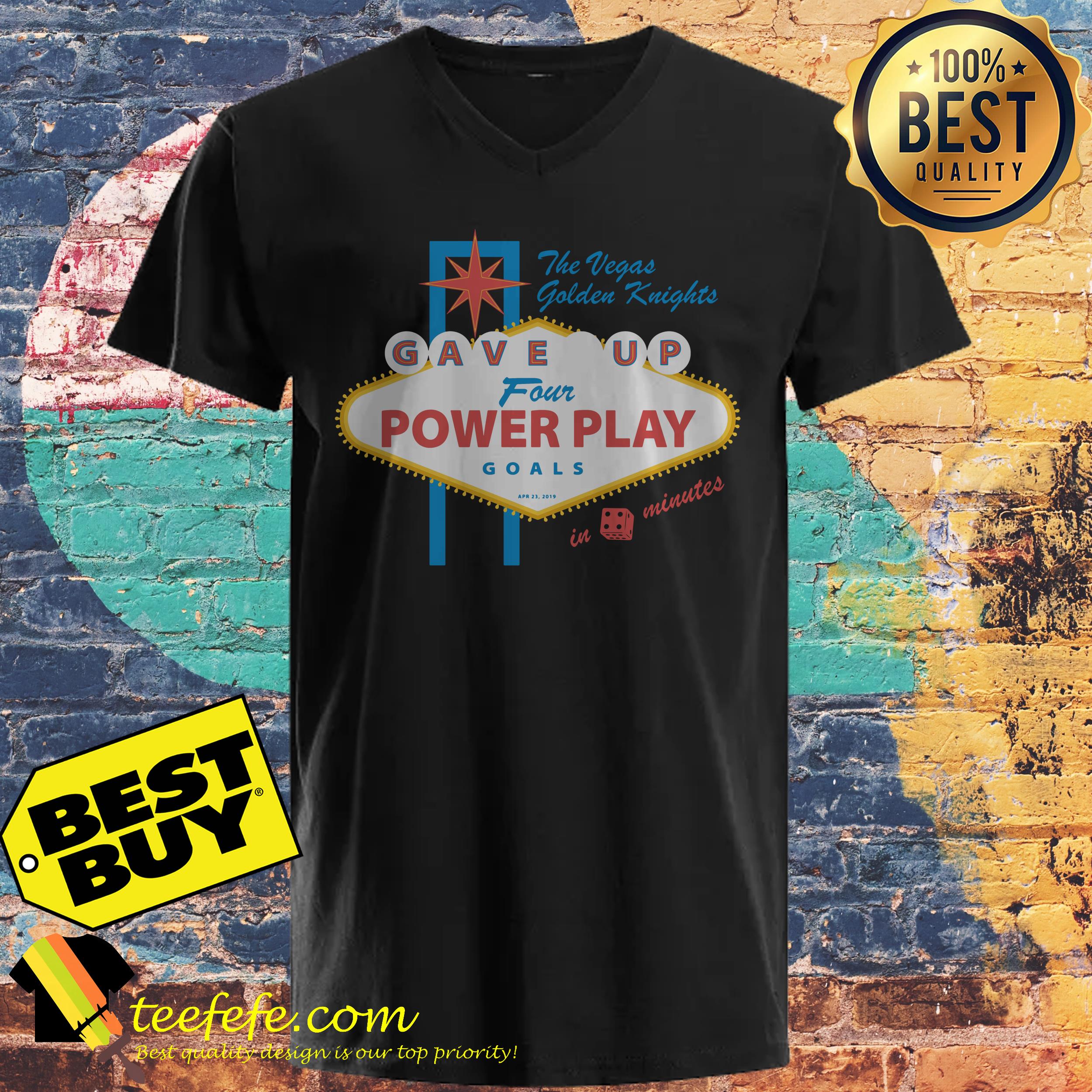 The Vegas Golden Knights gave up four Power play Goals ladies tee