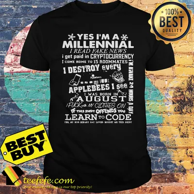 Yes I'm A Millennial I Read Fake News I Get Paid In Cryptocurrency shirt