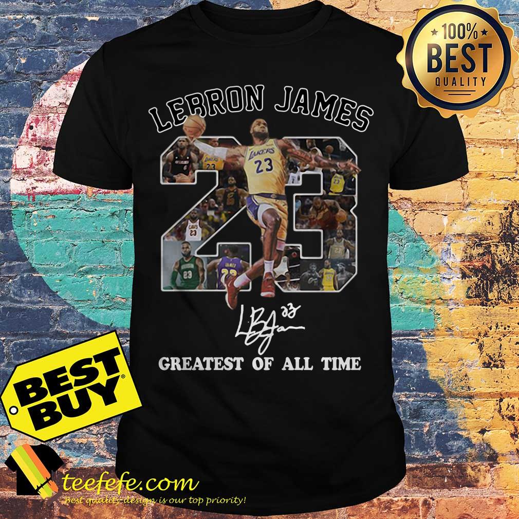 23 Lebron James greatest of all time signature shirt