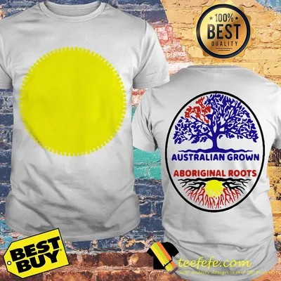Australian Grown With Aboriginal Roots Australian Aboriginal Flag shirt