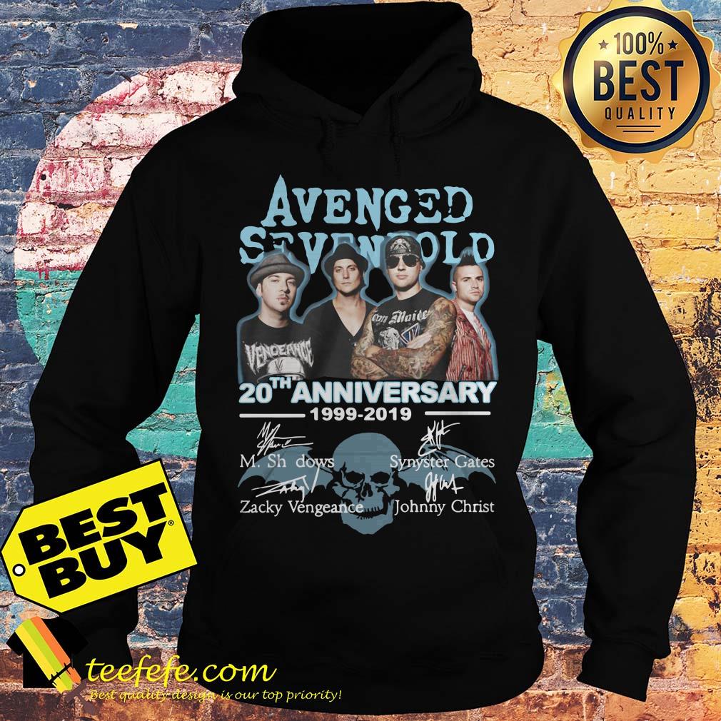 Avenged Sevenfold 20th anniversary 1999-2019 Signatures hoodie