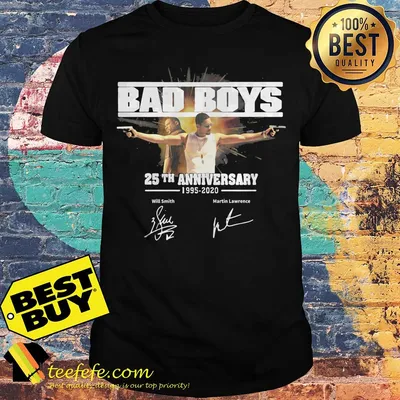 Bad Boys 25th anniversary 1995-2020 signature shirt