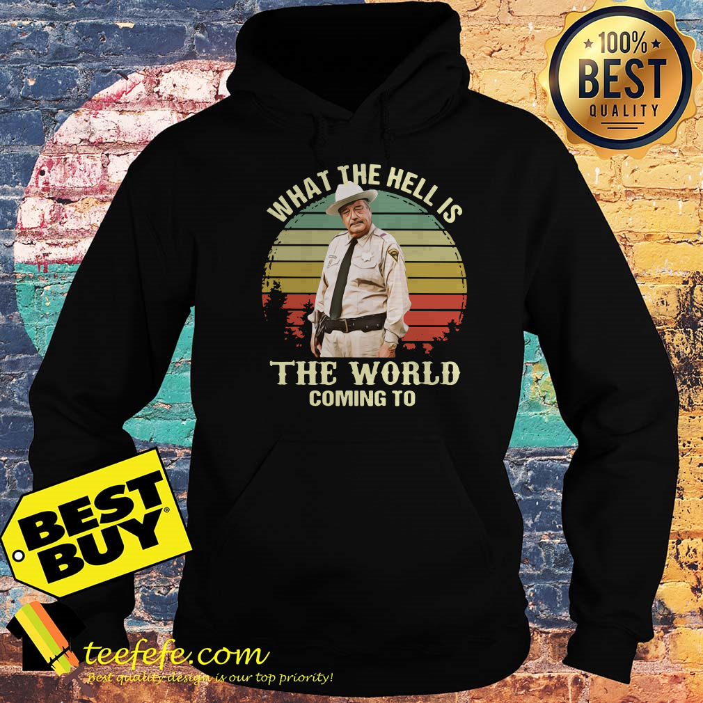 Buford T. Justice What The Hell Is The World Coming To Vintage hoodie