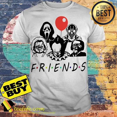 Friends Halloween Horror Movies Characters Shirt