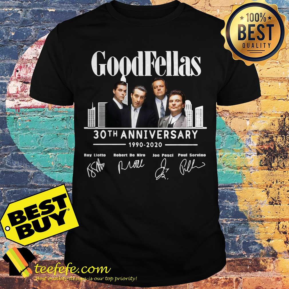 Goodfellas 30th anniversary 1990-2020 signature shirt Goodfellas 30th anniversary 1990-2020 signature shirt