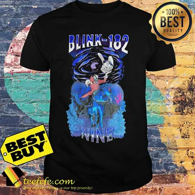 Headless Bunny black tee Blink 182 nine shirt