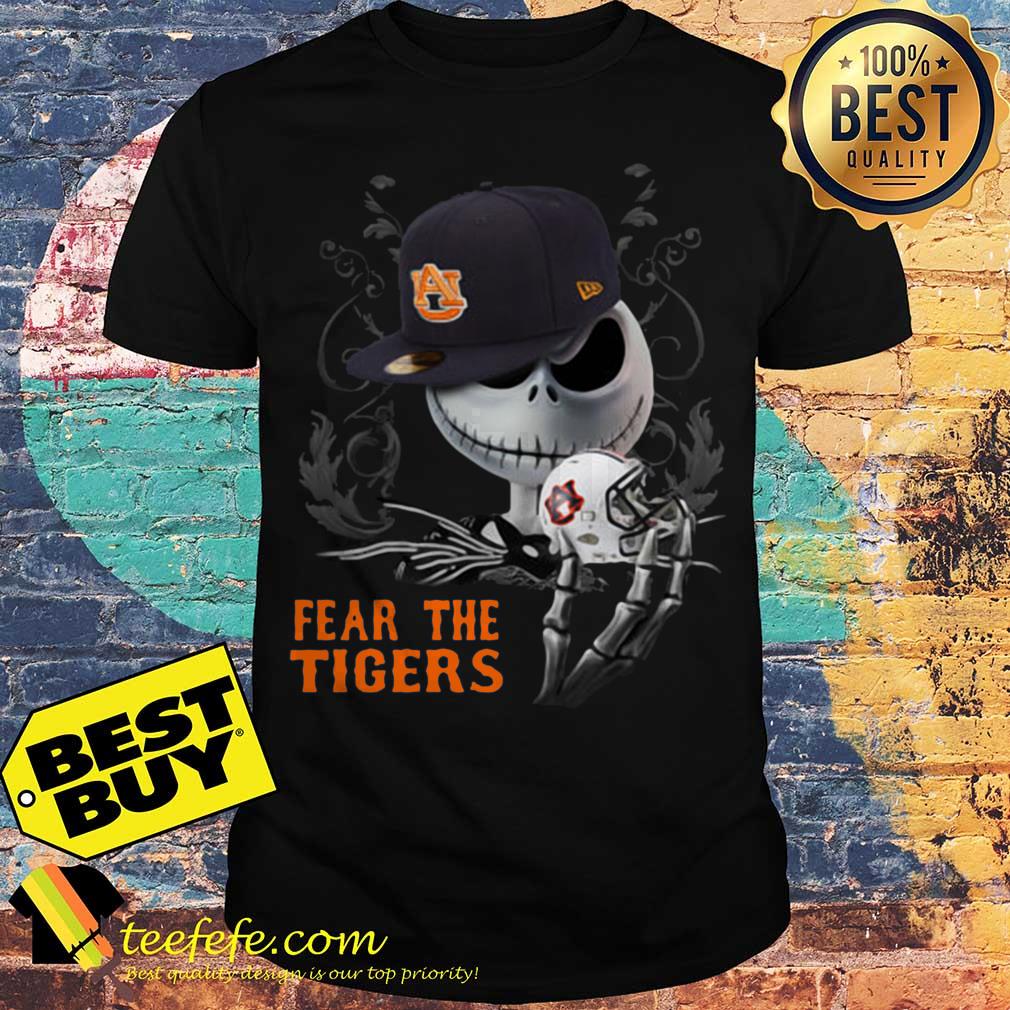 Jack Skellington Fear the Auburn Tiger Halloween shirt