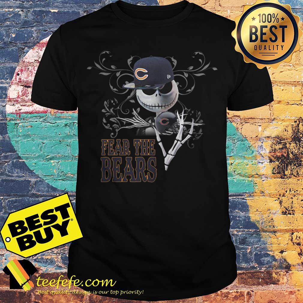 Jack Skellington Fear the Chicago Bears Halloween shirt