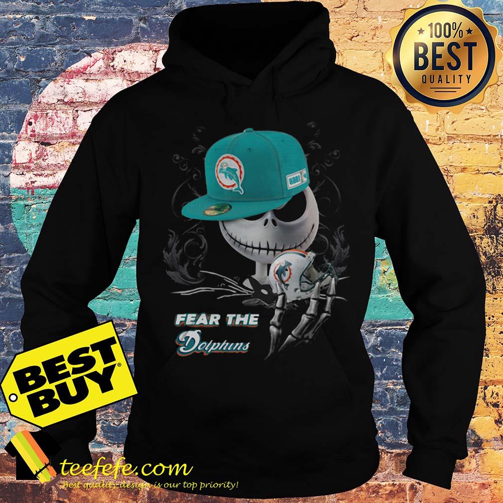 Jack Skellington Fear the Miami Dolphins Halloween shirt hoodie