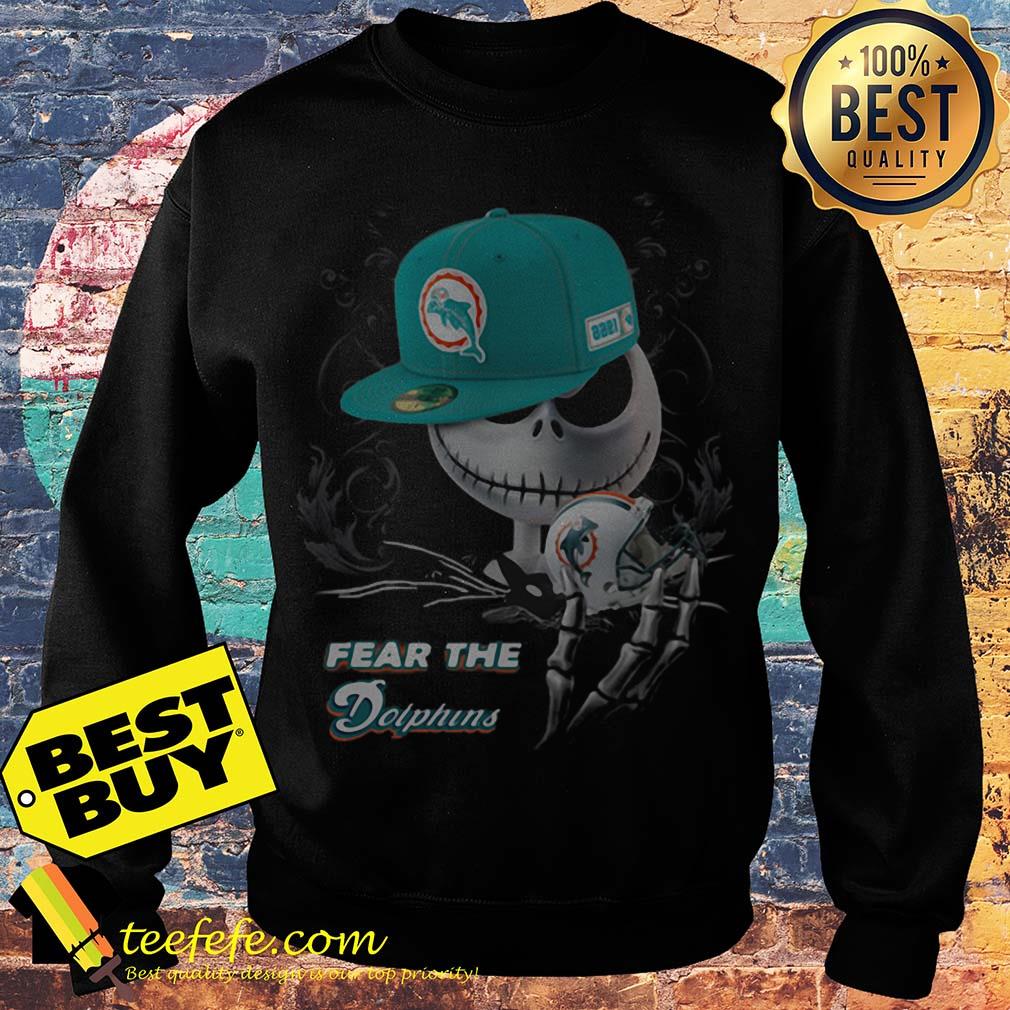 Jack Skellington Fear the Miami Dolphins Halloween shirt sweatshirt