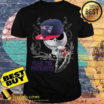 Jack Skellington Fear The Patriots Halloween shirt