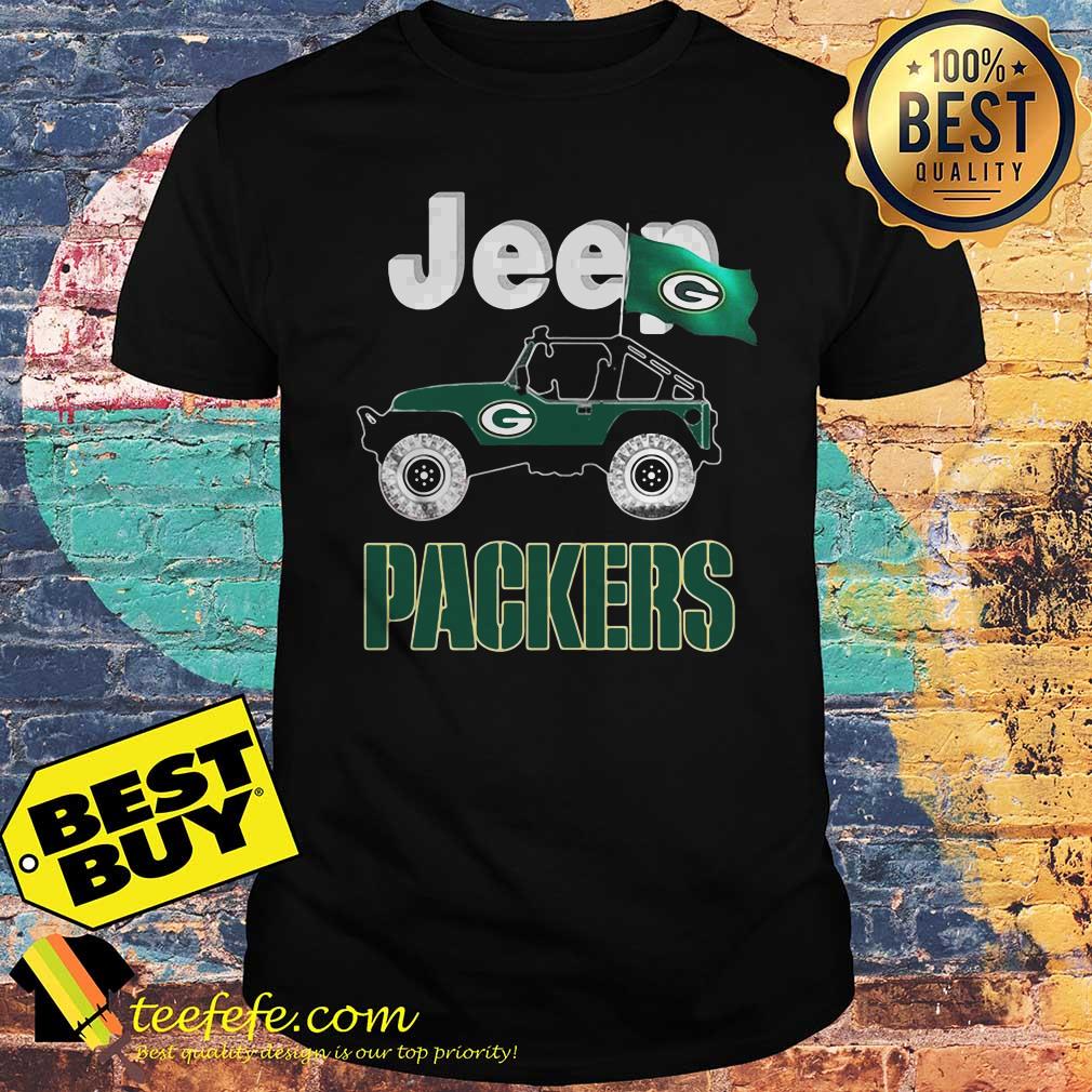 Jeep Green Bay Packers flag shirt