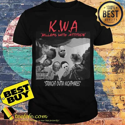 Killers With Attitude straight outs nightmares Halloween shirt