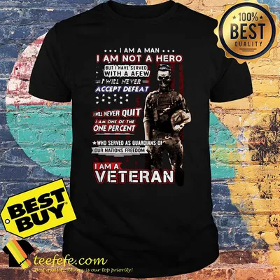I am a man I am not a hero but I have served with a few accept defeat Halloween shirt