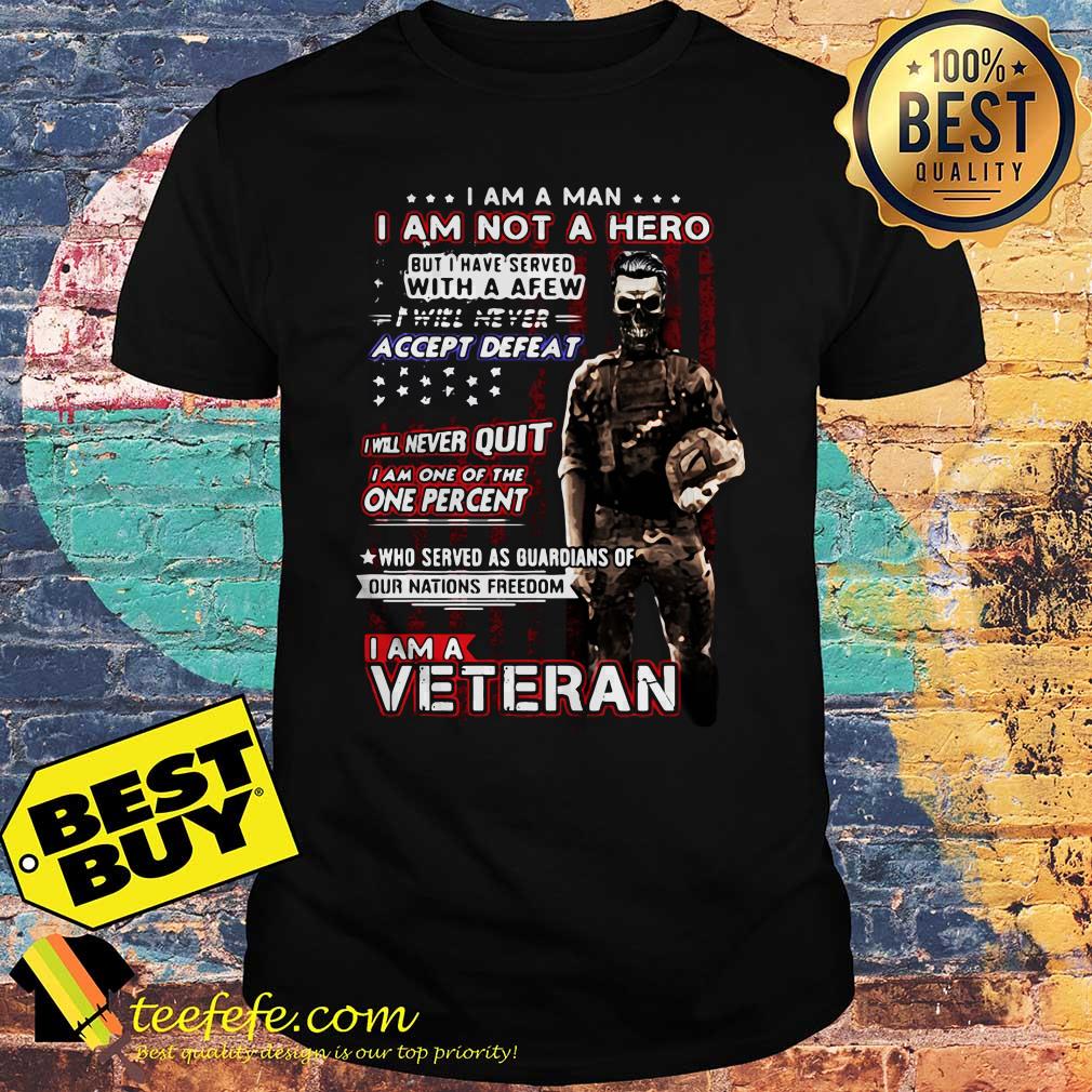man-not-hero-served-accept-defeat-halloween-shirt I am a man I am not a hero but I have served with a few accept defeat Halloween shirt