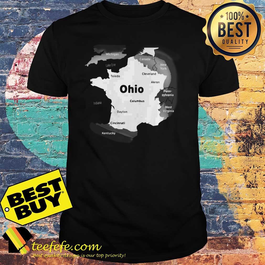 Map of the midwest Ohio Toledo Cleveland Columbus shirt Map of the midwest Ohio Toledo Cleveland Columbus shirt