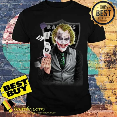 Oakland Raiders Joker poker Halloween shirt