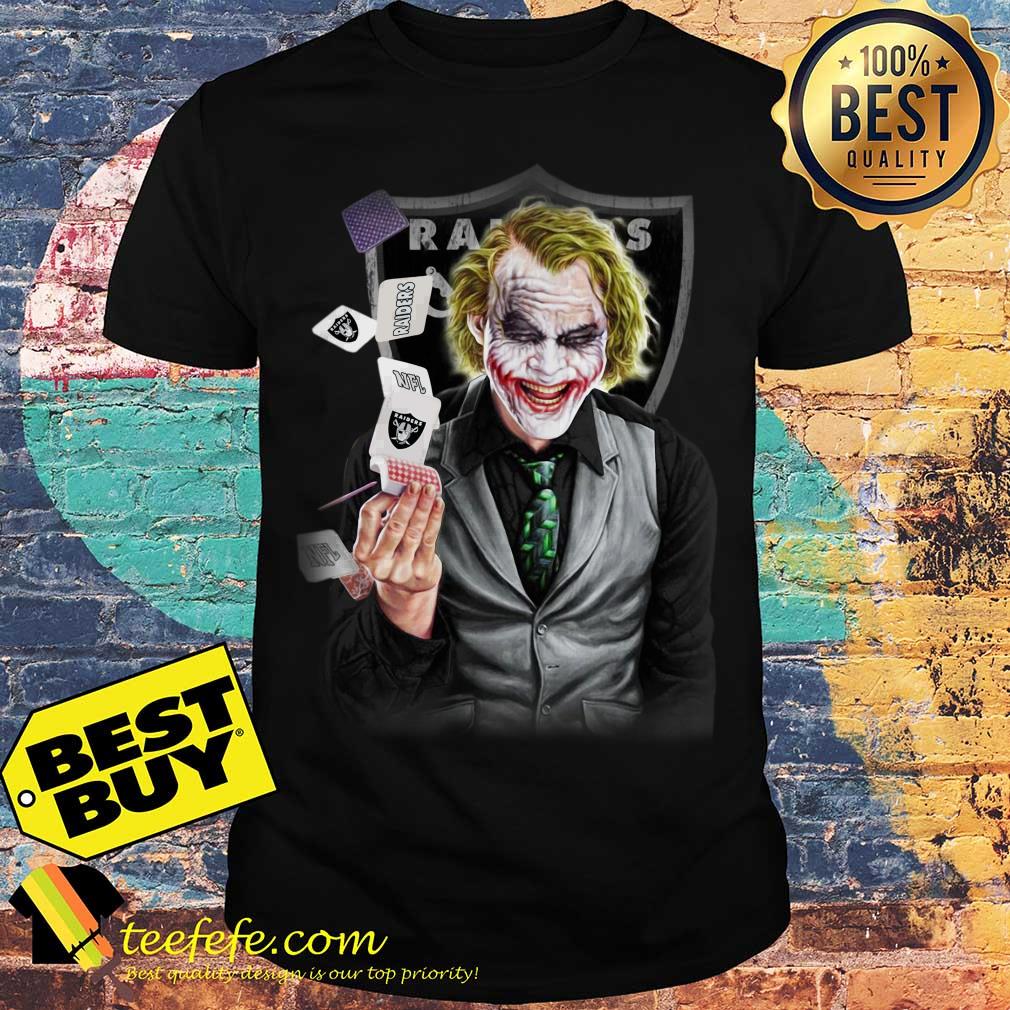 Oakland Raiders Joker poker Halloween shirt