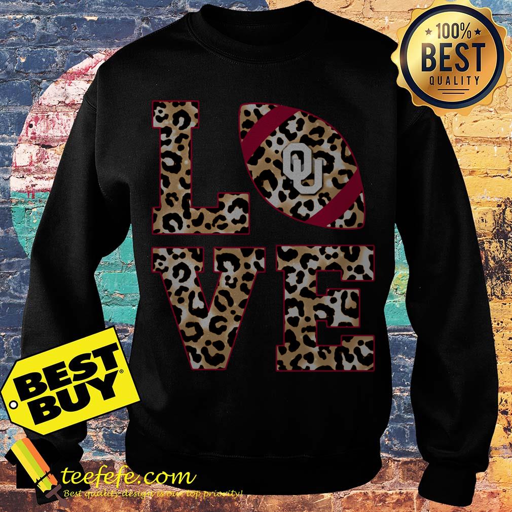 Oklahoma Sooners OU Love Leopard sweatshirt