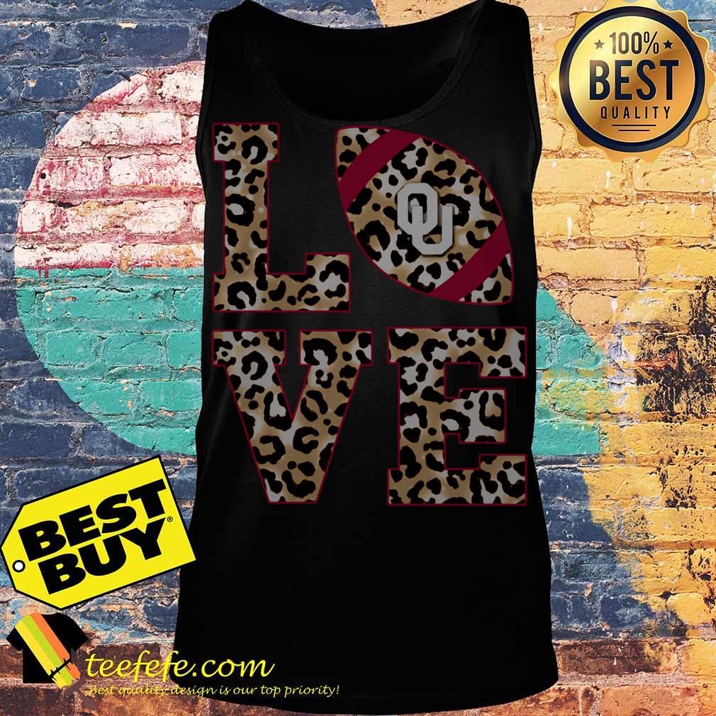 Oklahoma Sooners OU Love Leopard tank top