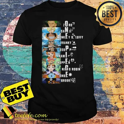 One Piece Zoro Sanji Monkey D Luffy Franky Usopp shirt
