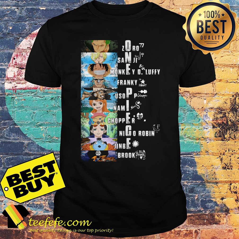 One Piece Zoro Sanji Monkey D Luffy Franky Usopp shirt
