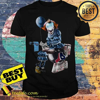 Pennywise toilet NFL Team Football Indianapolis Colts Houston Texans Shirt